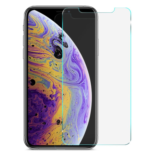 iPhone Xs Max IMAK iskukestävä karkaistu lasinen näyttö suojakalvo - Transparentti