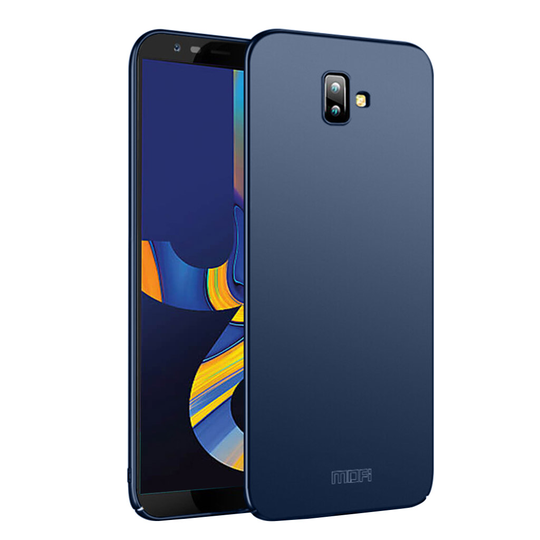 Samsung Galaxy J6 Plus (2018) MOFI himmeä pintainen kova muovinen takasuoja kuori - Tumman Sininen