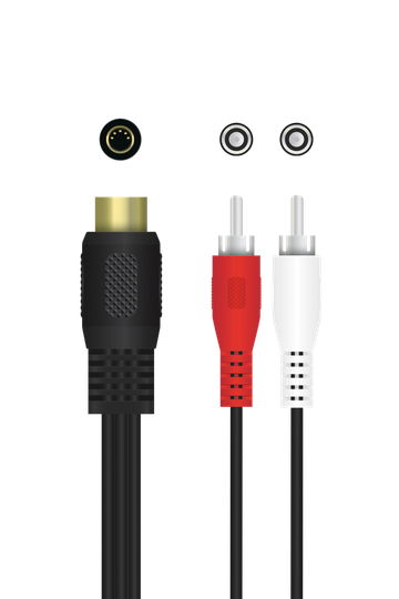 The Phono Adapter DIN 5-pin Is Made For Record Players From E.g. B&O, And The Wire Is Grounded.