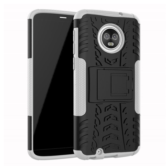 Motorola Moto G6 tyre pattern case - White