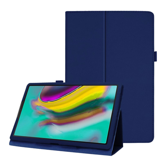 Samsung Galaxy Tab A 10.1 (2019) litchi leather case - Dark Blue