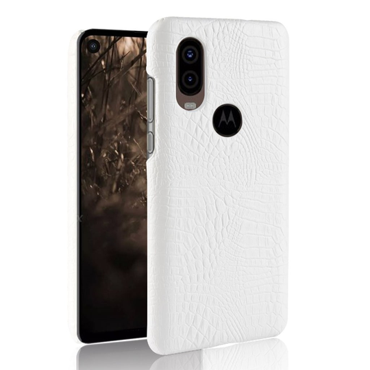 Croco Motorola P40 kuoret - Valkoinen