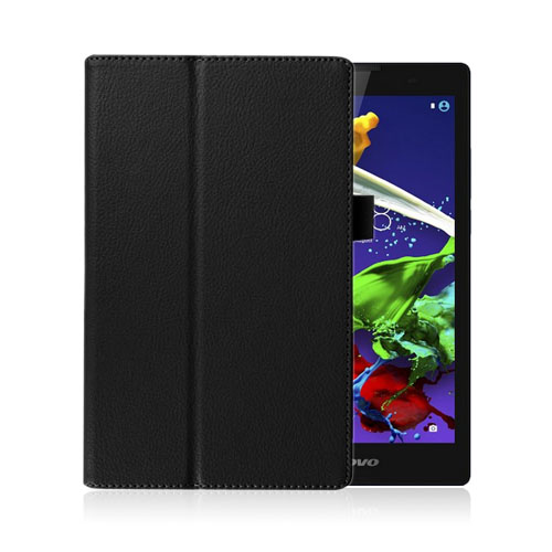 Gaarder Lenovo Ideatab A8-50 A5500 Nahkakotelo Standillä - Musta