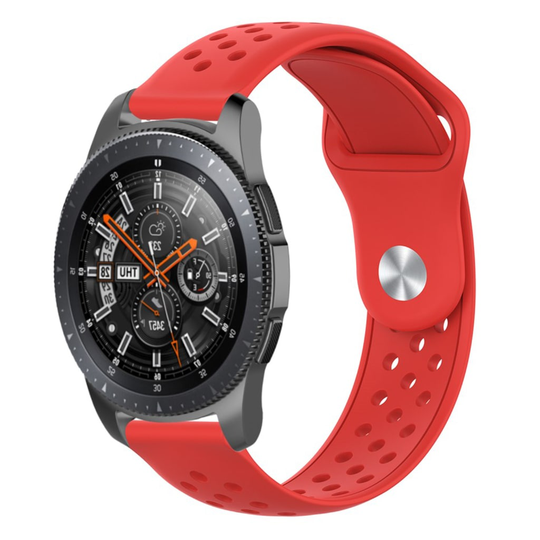 22mm Samsung Galaxy Watch (46mm) silicone watch band - Red