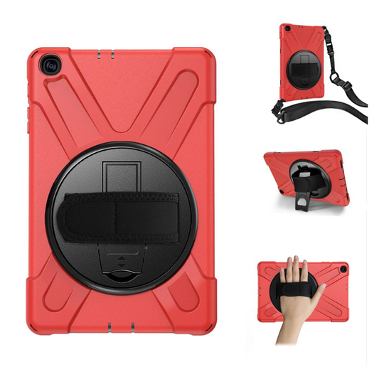 Samsung Galaxy Tab A 10.1 (2019) 360 degree silicone combo case - Red