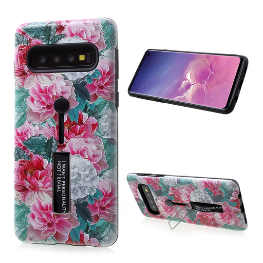 Samsung Galaxy S10 kohokuvioitu hybridi suojakotelo - Style N