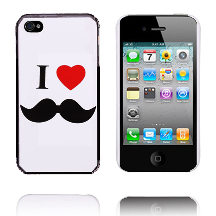 LoveSuojakuori (I Love Moustache) iPhone 4/4S Suojakuori