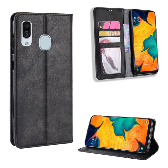 Bofink Vintage Samsung Galaxy A20e kotelot - Musta