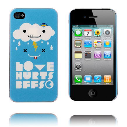 Cute Cartoon (Love Hurts BFFs) iPhone 4/4S Suojakuori