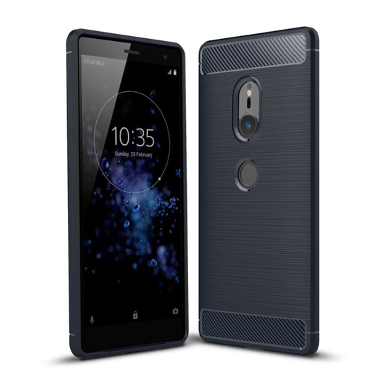 Sony Xperia XZ2 harjattu suojakuori - Sininen