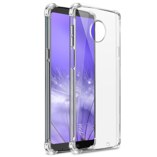 Motorola Moto Z3 Play IMAK Pehmeä Iskukestävä Muovinen Takasuoja Kuori - Transparentti