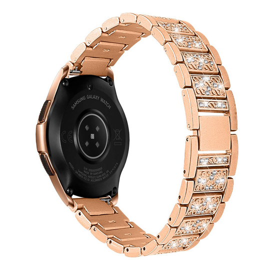 Samsung Galaxy Watch (42mm) rhinestone décor watch band - Gold