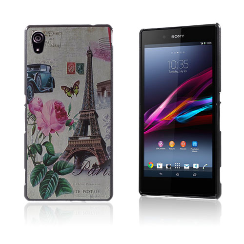 Westergaard Sony Xperia Z3+ Suojakuori - Kukat Ja Eiffel Torni