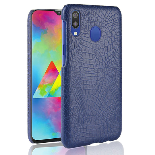 Croco Samsung Galaxy M20 kuoret - Sininen
