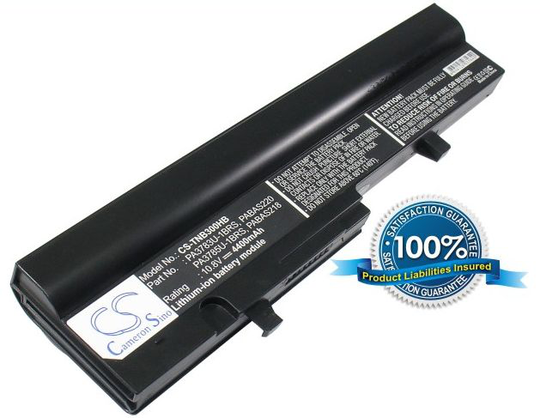 Toshiba Satellite NB300 Satellite N302 Satellite NB305 akku 4400 mAh Musta
