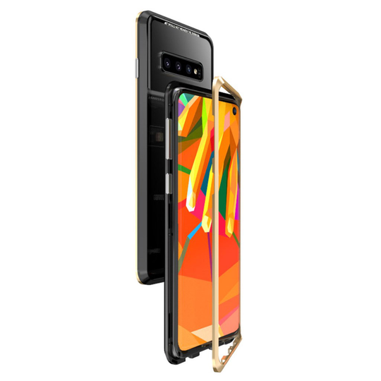 LUPHIE Samsung Galaxy S10 metal frame case - Black / Gold