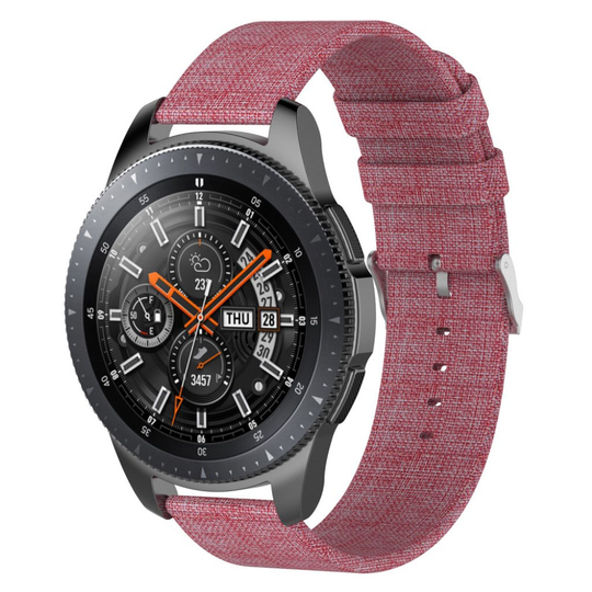 Samsung Galaxy Watch (46mm) Tyylikäs nailoni kangas vaihdettava kellon ranneke - Ruusu