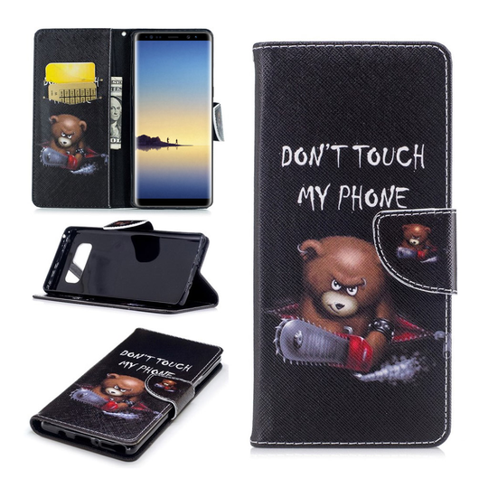 Samsung Galaxy Note 8 design nahkakotelo - Nallen moottorisaha