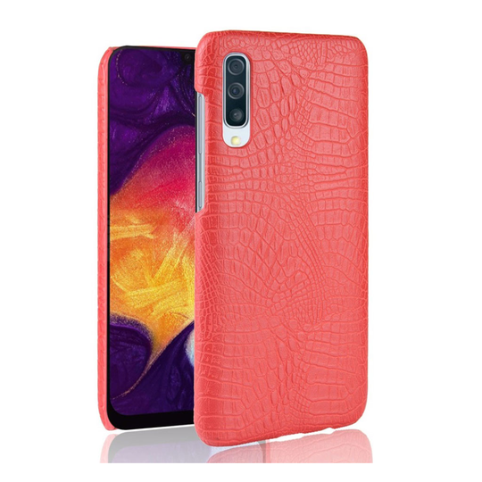 Samsung Galaxy A50 crocodile leather case - Red