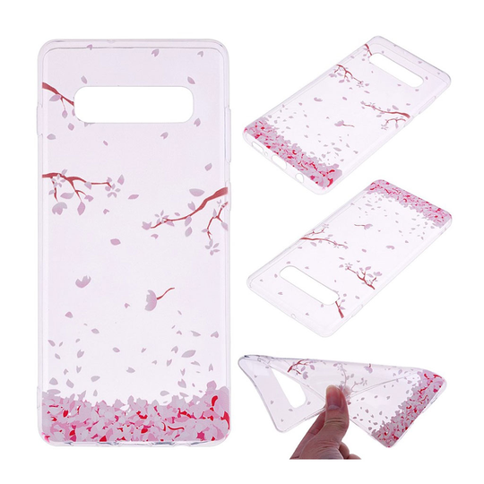 Samsung Galaxy S10 Plus kuosillinen flip Suojakotelo - Kauniit Kukat