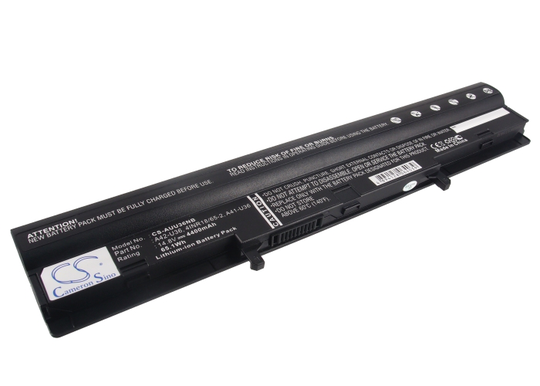 Asus U36 U32 akku 4400 mAh - Musta