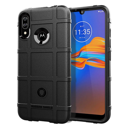 Rugged Shield Motorola Moto E6 Plus kuoret - Musta