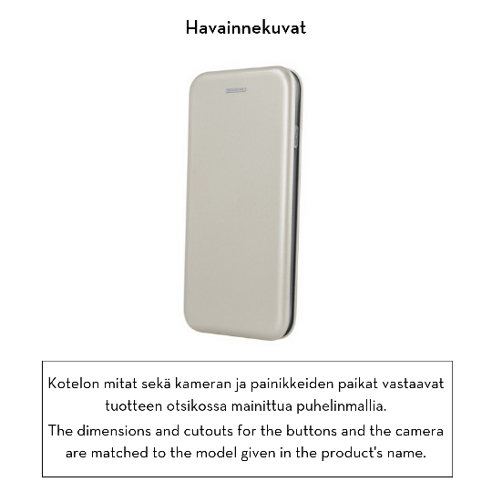 Forever lompakkomallinen Armor suojakotelo Huawei P30 - kullanvärinen