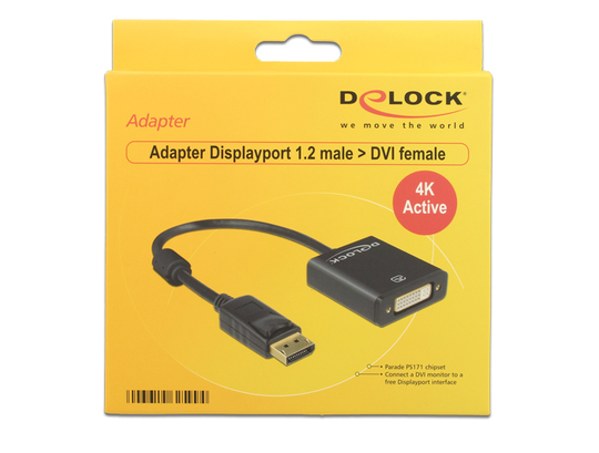 This Adapter By Delock Enables The Connection Of An DVI Monitor To The System Via A Free DisplayPort
