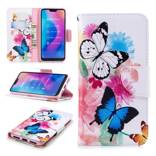 Wonderland Xiaomi Mi A2 Lite kotelot - Perhonen ja Kukka