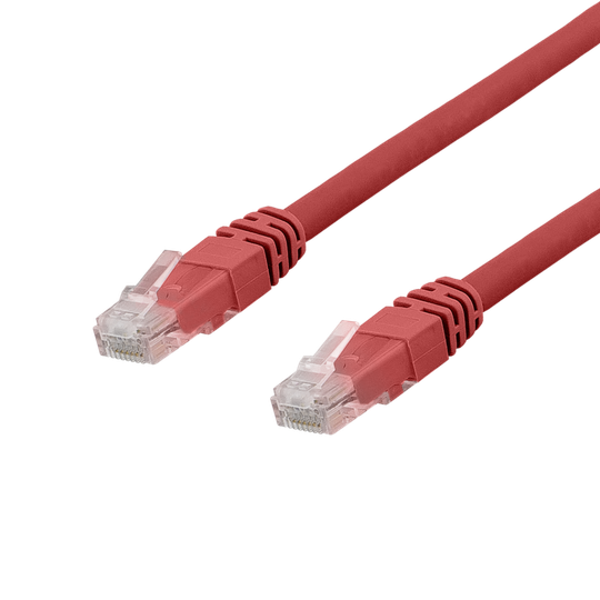U/UTP Cat6a Laitekaapeli, 0,5m, 500MHz, Delta-sertifioitu, LSZH, Punainen