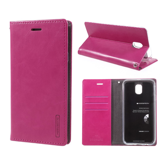 MERCURY GOOSPERY Samsung Galaxy J7 (2017) elegantti nahkakotelo - Rose