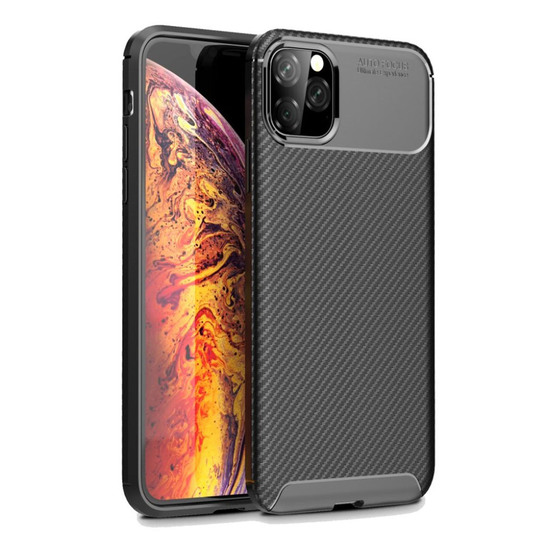 Carbon Shield iPhone 11 Pro Max kuoret - Musta