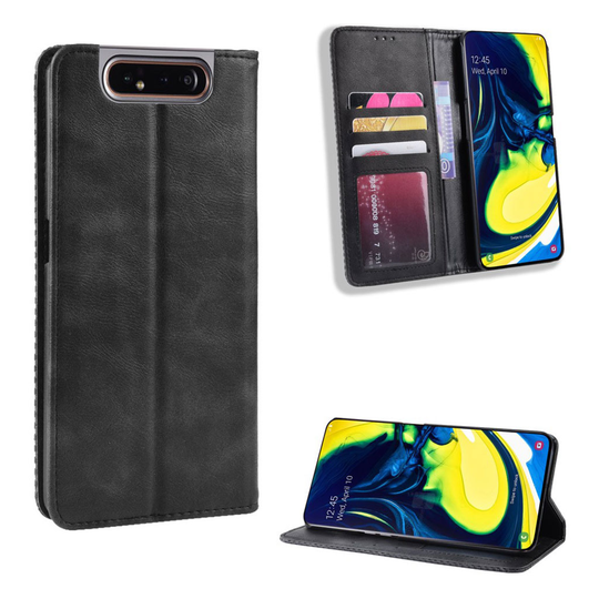 Bofink Vintage Samsung Galaxy A80 kotelot - Musta