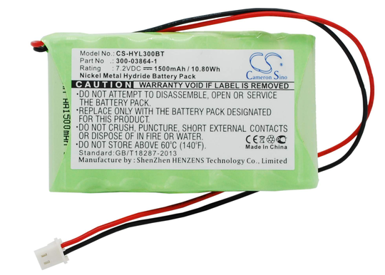 Honeywell Ademco 300-03865 Ademco 55026089 Ademco 781410403291 akku 1500mAh
