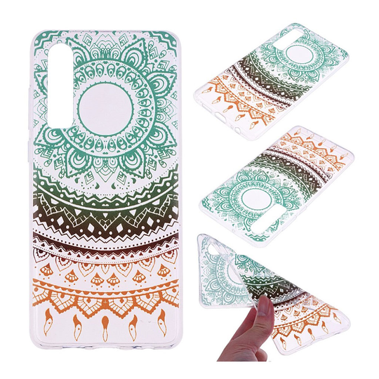 Huawei P30 printtikuosi suojakotelo - Värikäs Pitsi