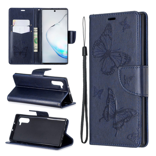 Butterfly Samsung Galaxy Note 10 kotelot - Sininen