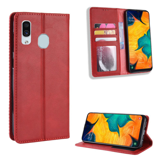 Bofink Vintage Samsung Galaxy A20e kotelot - Punainen