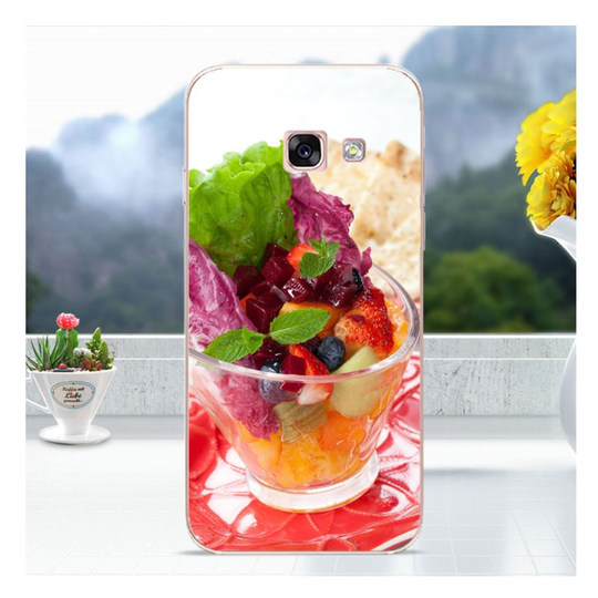Softlyfit Samsung Galaxy A3 (2017) Muovikuori - Hedelmä Jälkiruoka