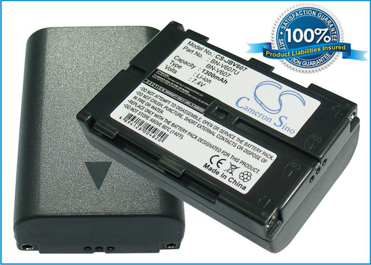 JVC BN-V607 BN-V607U yhteensopiva akku 1300 mAh