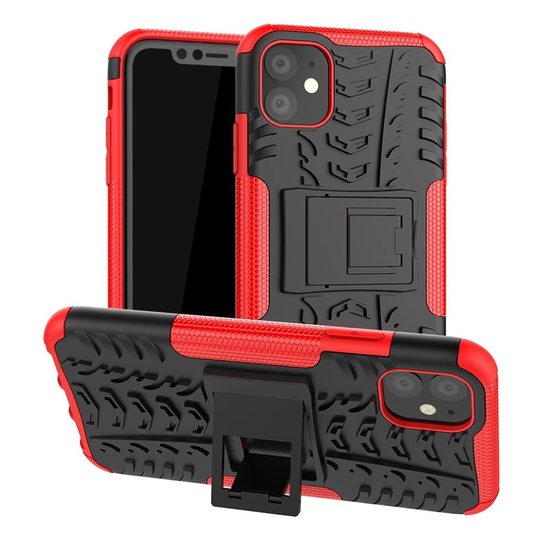 Offroad iPhone 11 kuoret - Musta / Punainen
