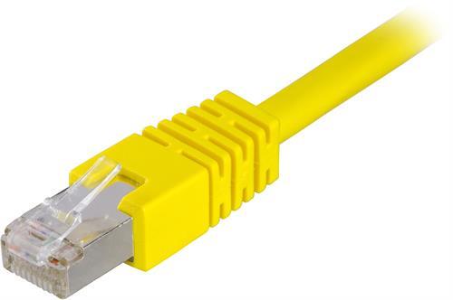 U/FTP Cat6a -laitekaapeli, 1,5 M, 500 MHz, Delta-sertifioitu, LSZH, Keltainen