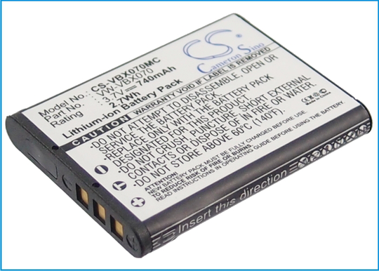 Panasonic VW-VBX070 VW-VBX070-W akku - 740 mAh