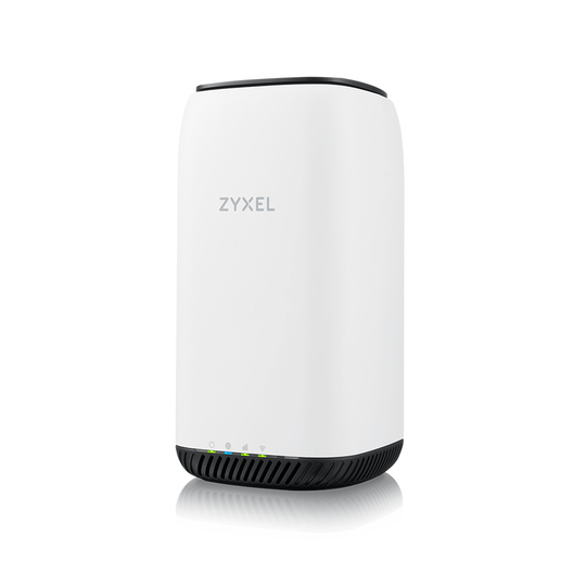 ZYXEL 5G NR INDOOR ROUTER 4G & 5G SUPPORT, WIFI 6 TWO GIGABIT LAN PORT AND 2 EXTERNAL ANTENNA CONNEC