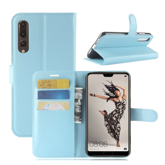 Huawei P20 Pro litsitekstuurinen suojakotelo - Sininen