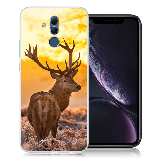 Huawei Mate 20 Lite kuviollinen joustava pehmeä silikooni muovinen takasuoja kuori - Peura