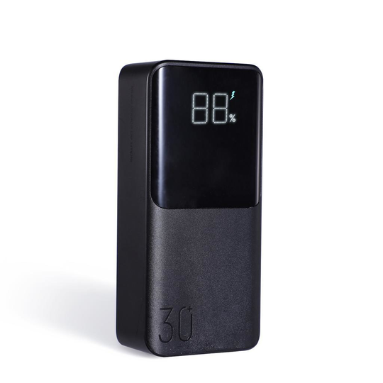 Super Charge LED Powerbank 30.000mAh, 22.5W, Black