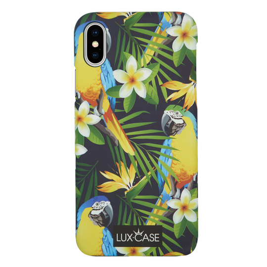 Lux-Case Tropicase™ for iPhone X -Macaw