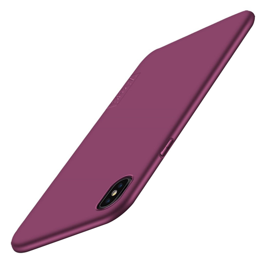 iPhone Xr X-LEVEL Suoja Sarja Matta Pintainen Pehmeä Muovinen Taksuoja Kuori - Viinin Punainen