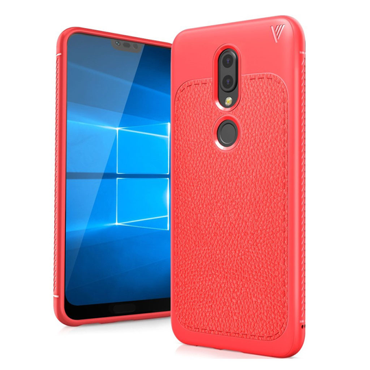 Nokia X6 IVSO Gentry Sarja Nahka Pinnoitettu TPU Takasuoja Kuori - Punainen