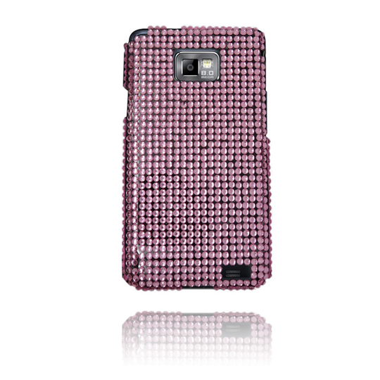 Paris Star (Vaaleanpunainen) Samsung Galaxy S2 BlingBling Suojakuori